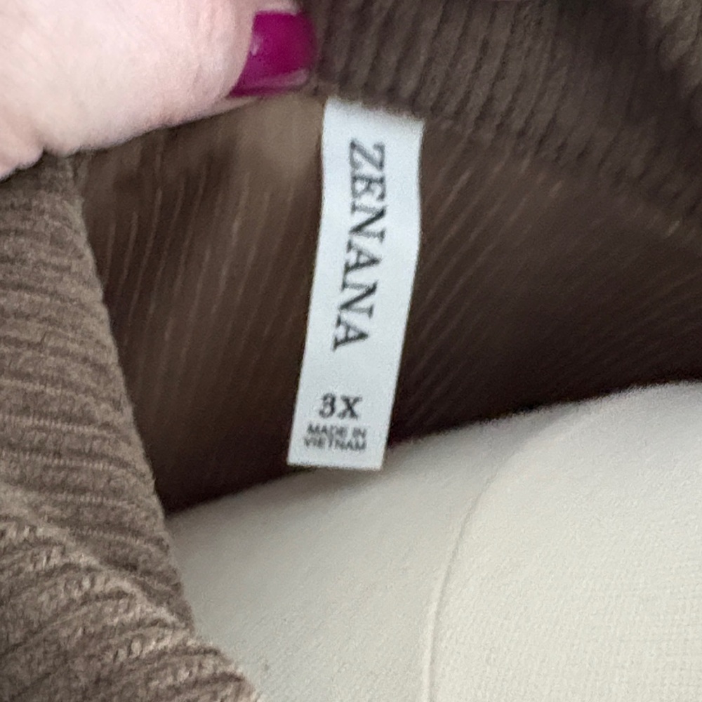 Zenana Outfitters Tan Corduroy Utility Jacket - Picture 2 of 4